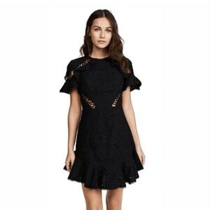 Zimmermann Helm Circles Flutter Dress Black Size 0